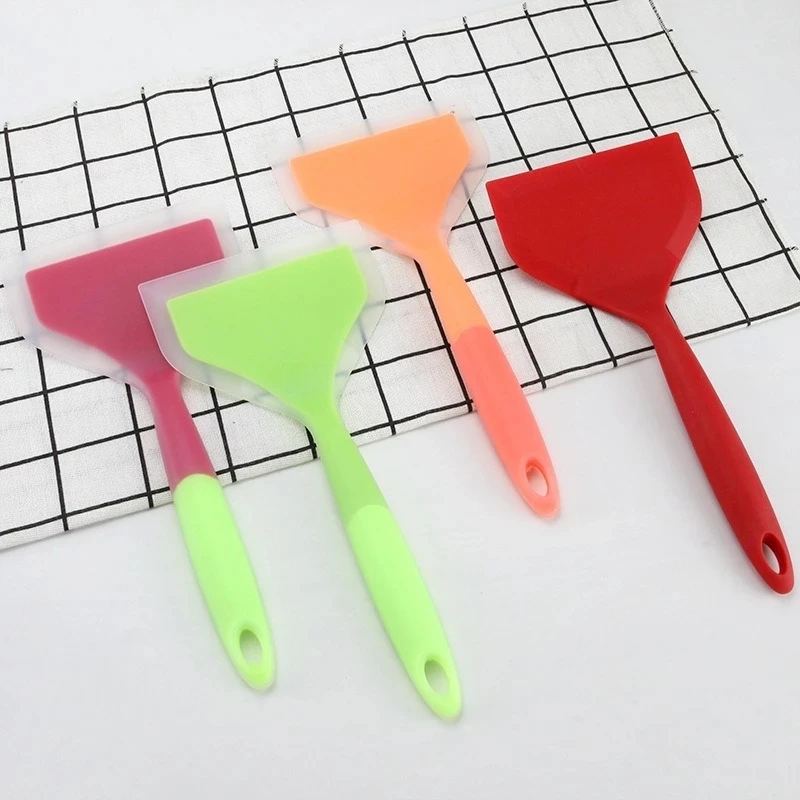 Silicone Spatula Cooking Utensils Beef Meat Egg Kitchen Scraper Wide Pizza Cooking Tools Shovel Non-stick Spatula Kitchenware