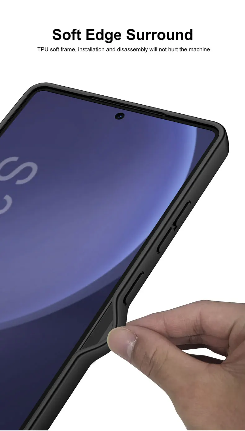 Ultra-thin Matte TPU Soft Case for Samsung Galaxy S25 Ultra Camera Protective Sk