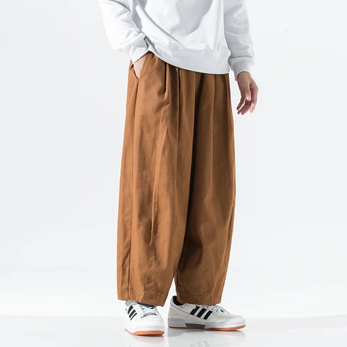 루즈 핏 캐주얼 빈티지 카고 팬츠 남성용, 넓은 다리 바지, 조깅 스웨트팬츠, 오버사이즈 5XL, 2023 봄 가을 상품 3