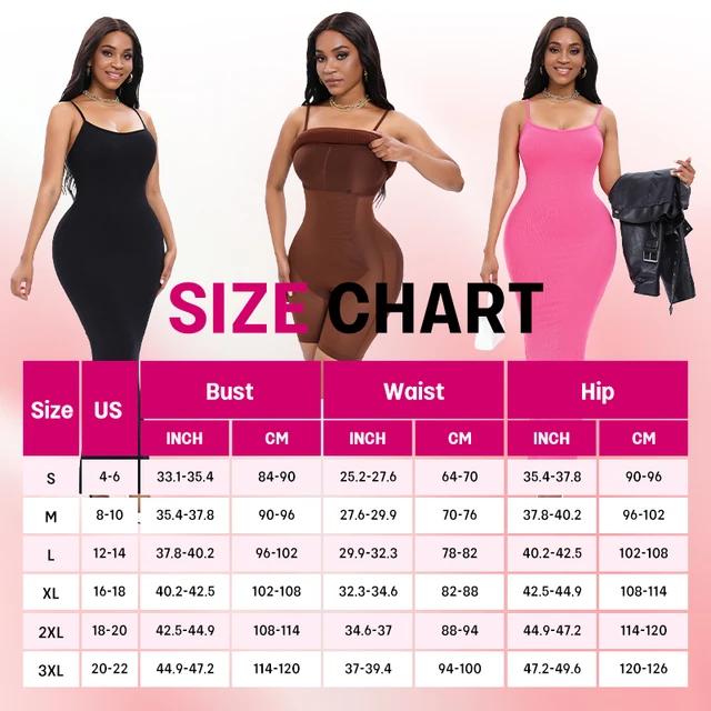 Women Built In Shapewear Bra Waist Cinched Butt Lifter Sleeveless Slip Long Dress Body Shaper 6