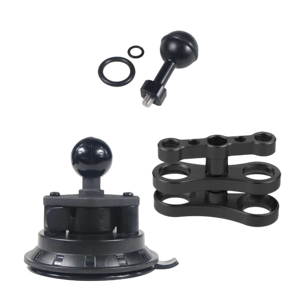 6 inch/4.5 inch/3 inch Hand Pump Suction Cup 1/4 Thread Camera Stabilizer Mount