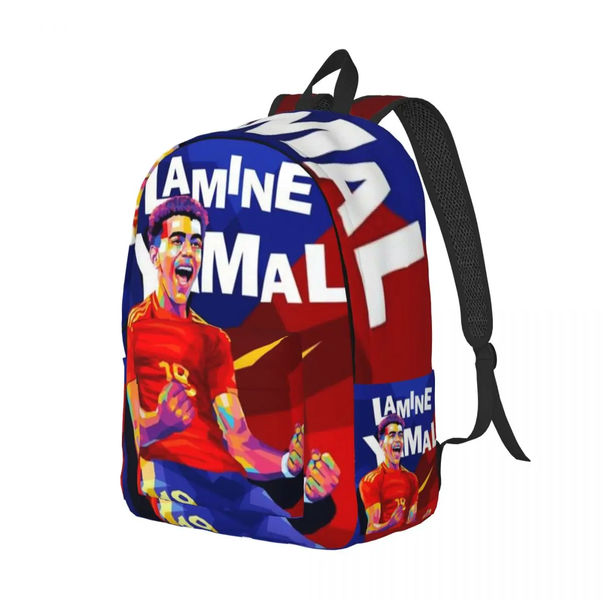 LY-Lamine Yamal Fashionable and avant-garde, fully printed, comfortable student backpack for carrying. 2