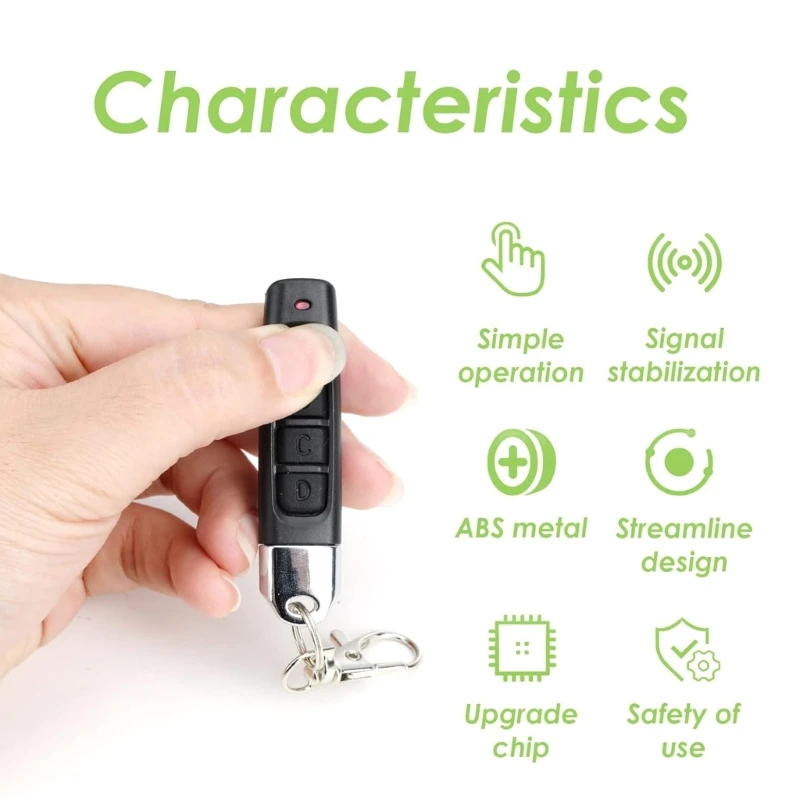 433MHz Copy Remote Controller Universal Garage Door Wireless Cloning Key Fob Dropshipping