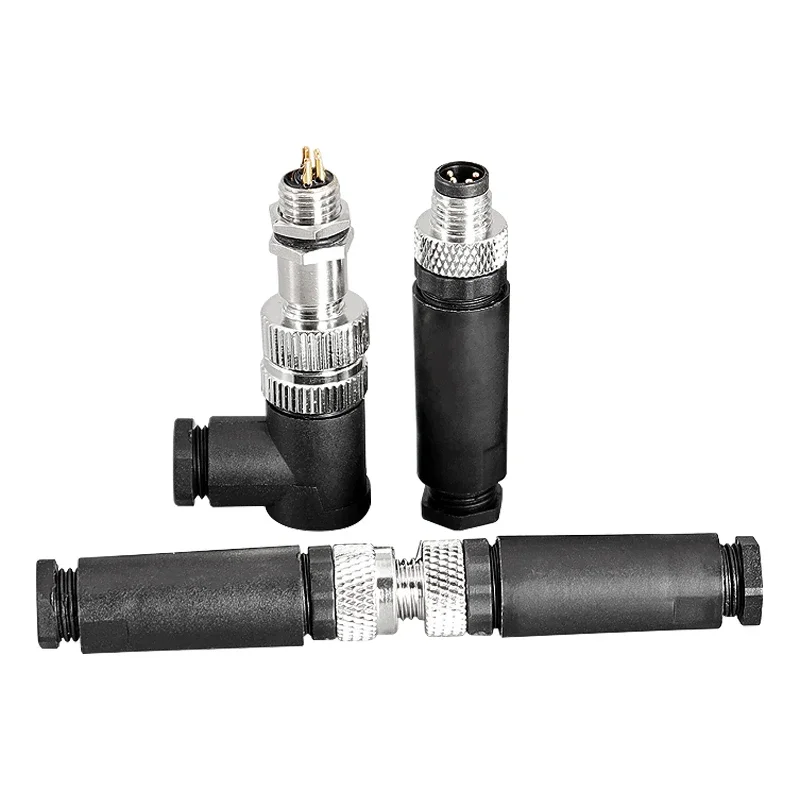 M8 방수 커넥터-3P4P 남성 여성 M8 방수 항공 플러그 소켓 센서 케이블 커넥터 