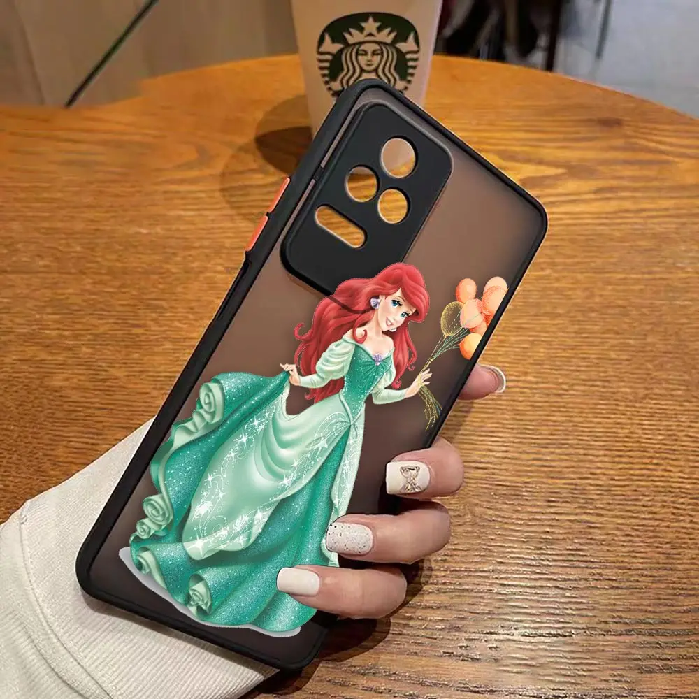 thumbnail image 1 of Funda mate para Redmi A1 K50 K40 GAMING K30 K20 10X 10C 10 9C 9T 9A 9 8 7 PRO 4G 5G Funda Coque Shell Anime princesa sirena, 1 of 5