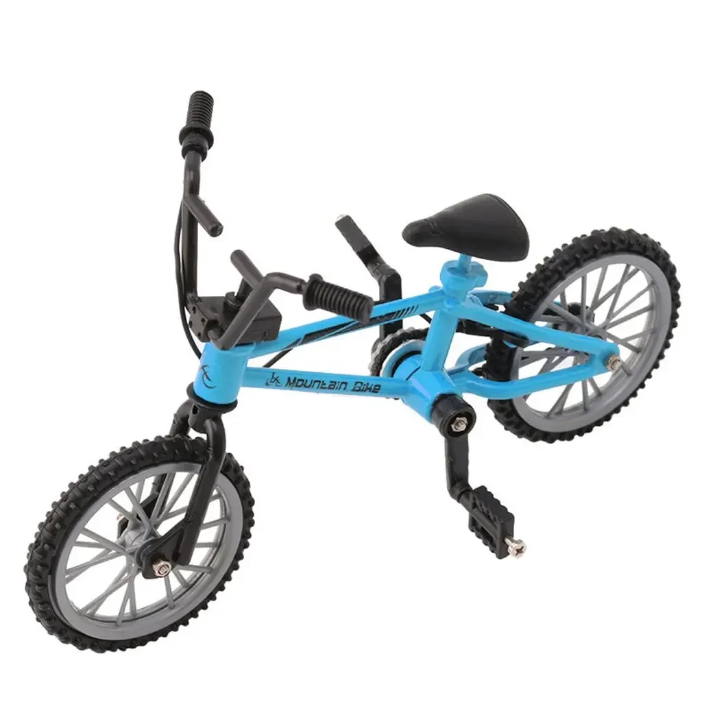 18:1 Retro Alloy Mini Finger BMX Bicycle Assembly Bike Model Toys Gadgets Gift Toys Model Mini Portable Bike For Kid