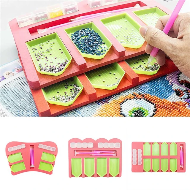 Diamond Painting Tray Holders 8 Slot Beading Trays Organizer