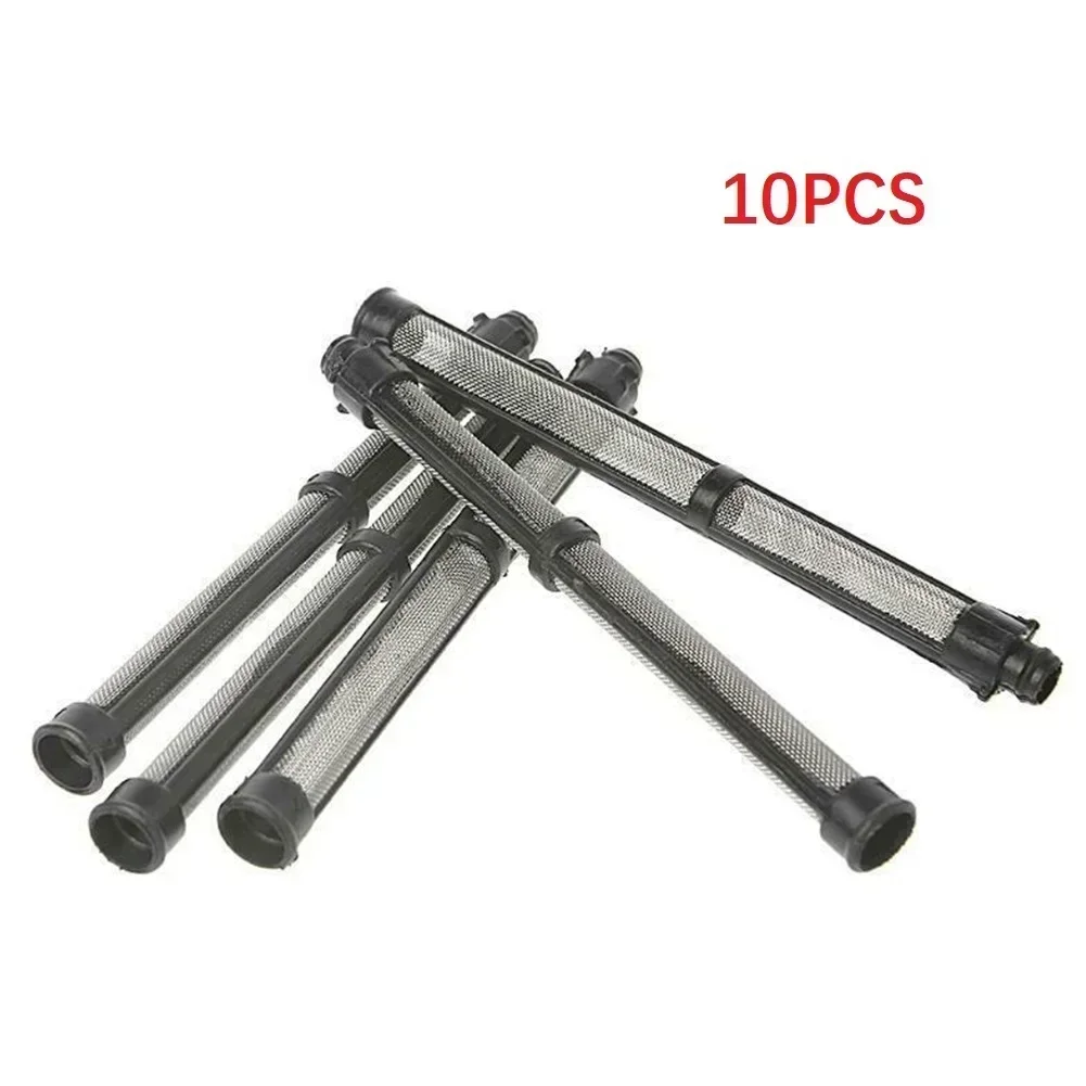 10pcs/set Black Airless Spray Pump Filter Grid 60 Mesh Replacement Mesh Filter For 390/395/490/495 Airless Spraying Machine