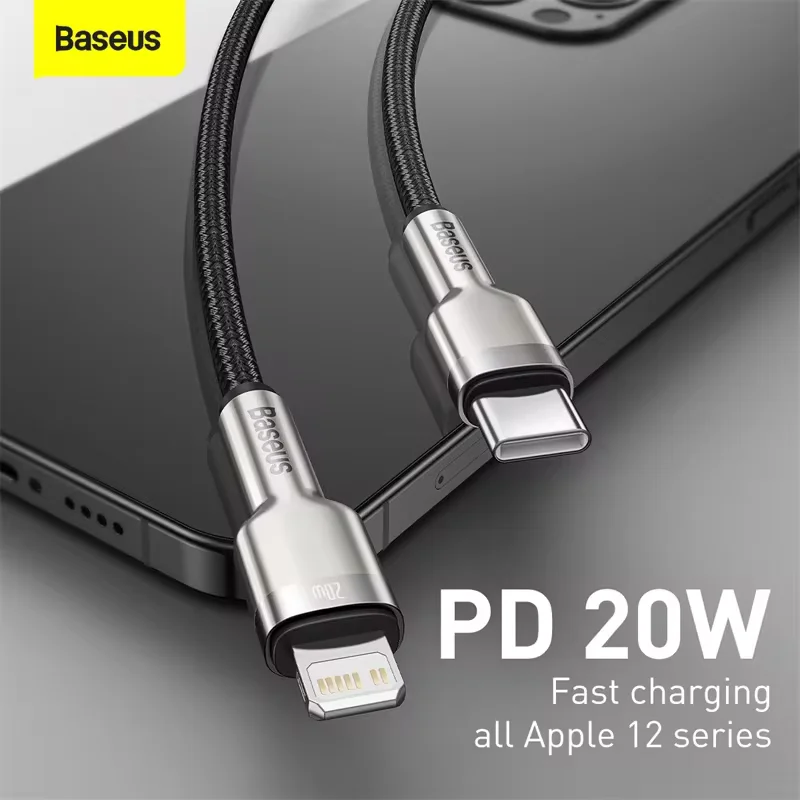 Baseus USB C Cable for iPhone 12 Pro Max PD 20W Fast Charge Cable