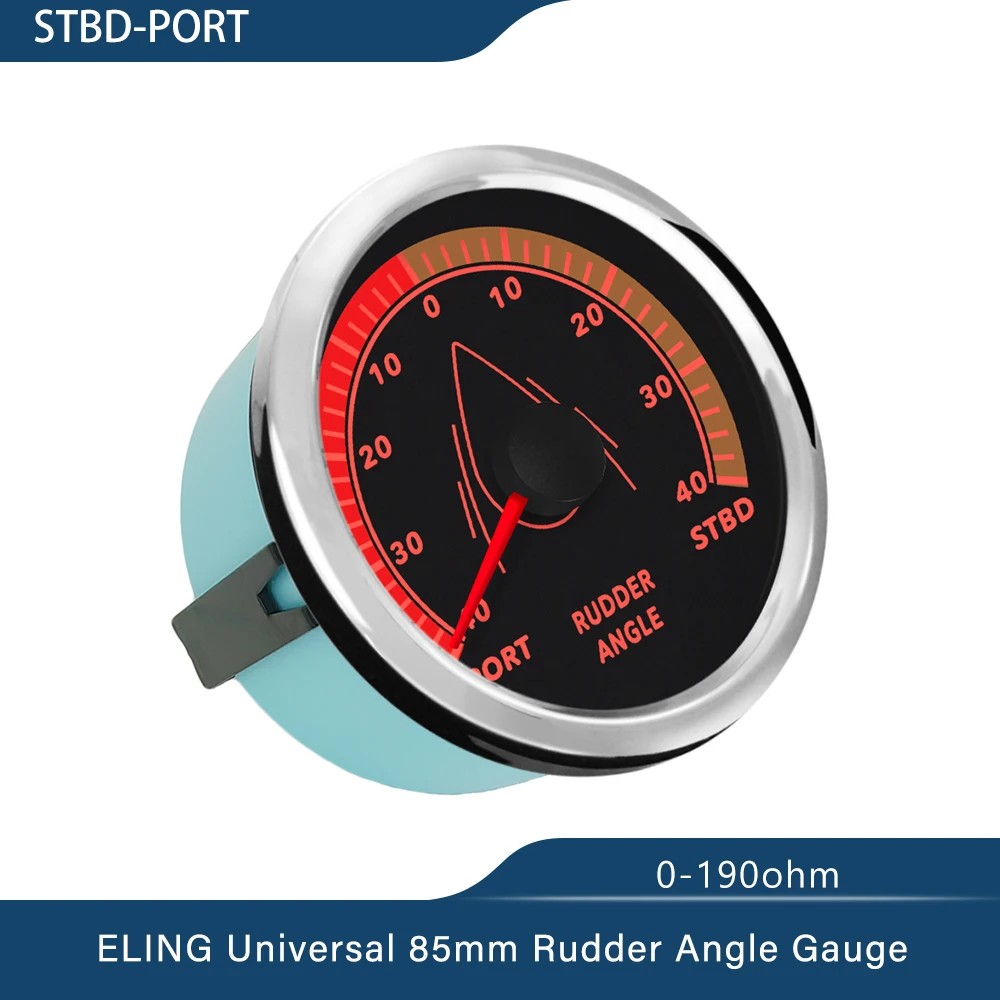 

Новый 52 мм 85 мм Универсальный для лодки, яхты, руль, указатель угла, руль 0-190ohm с красной подсветкой 9-32V для судна, лодки, яхты