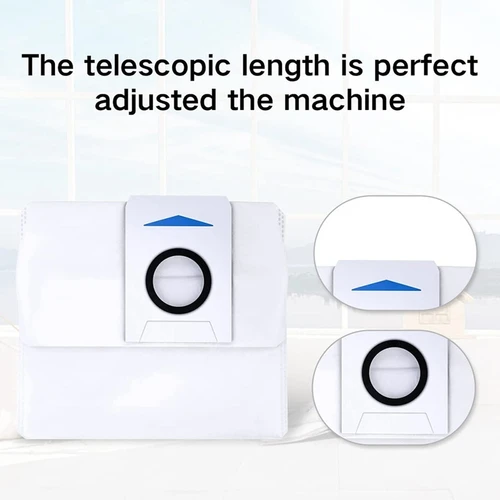 ECOVACS DEEBOT X1 옴니 자동 엠피 스테이션용 먼지 봉투, ECOVAS 옴니 X1/X1 플러스용 3L 용량 교체 가방, 6 개 4