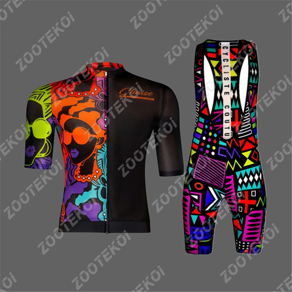 

Командный комплект штанов-футболок, Мужская одежда для велоспорта, комплект с коротким рукавом, униформа для гоночной езды, летняя дорожная велосипедная одежда, мужская одежда 2022