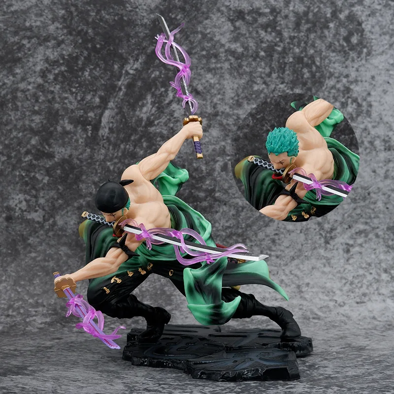 

Bandai One Piece Аниме Фигурка GK ророноа Зоро три лезвия Sa-максимальная Манга Аниме статуя экшн-фигурка Коллекционная модель детская игрушка