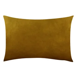 Luxurious Soft Velvet Plaid Cushion Covers for Living Room Decor - 30x50 cm (Brown)