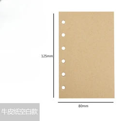 A7 Loose Leaf Notebook Refill - Spiral Binder with Weekly, Monthly, To-Do, Line, Dot Grid Pages - A7 (Craft)