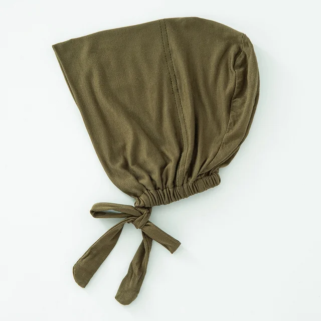 82 couleurs cravate dos sous-embouts mode femmes intérieur Hijab casquette musulmane Bonnet plaine islamique coton Spandex Jersey DEW sous-écharpe