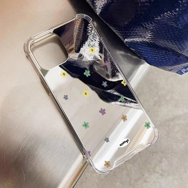 Charming Floral Mirror Phone Case Cover