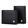 Genuine Leather Men Wallets Brand Luxury RFID Bifold Standard Wallets Coin Purse Business Card Holder Wallet Luxury brand 1
