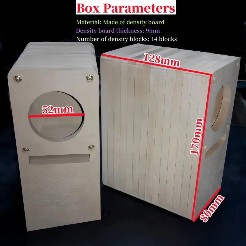 2-inch Maze Speaker Empty Box,Full Range Speaker Box,DIY Wooden