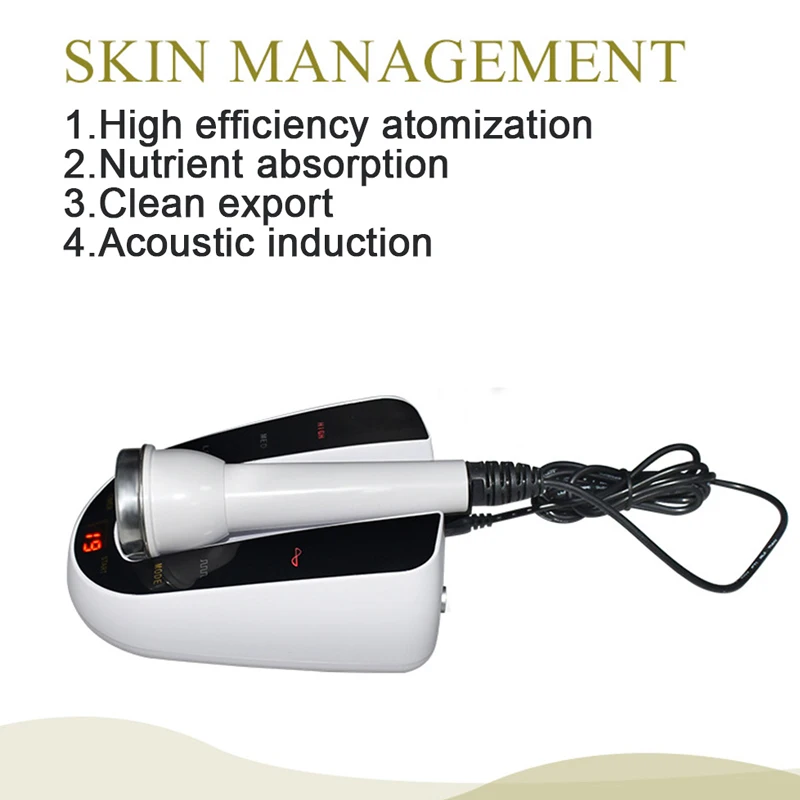 New Ultrasonic Facial Massager High Frequency Face Lifting Tightens Face and Eye Massage Beauty Device Skin Machine With 2 Probe 5