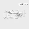 Modern Minimalist Fabric Sofa Soft Decoration Designer Recommends Small Apartment 6