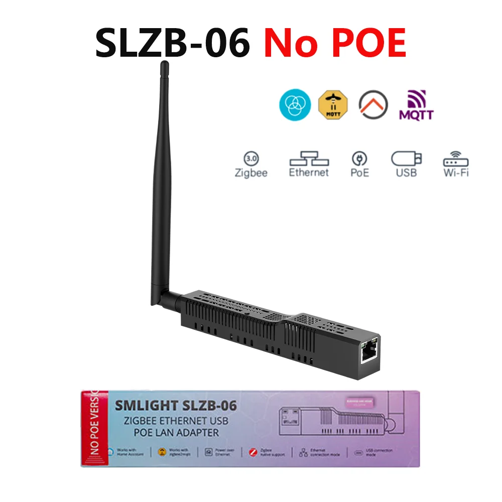 Zigbee 3.0 SLZB-06 POE 기반 CC2652P가 없는 이더넷, WiFi 및 USB 게이트웨이 코디네이터는 ZHA, 홈 어시스턴트, Zigbee2MQTT와 호환됩니다.