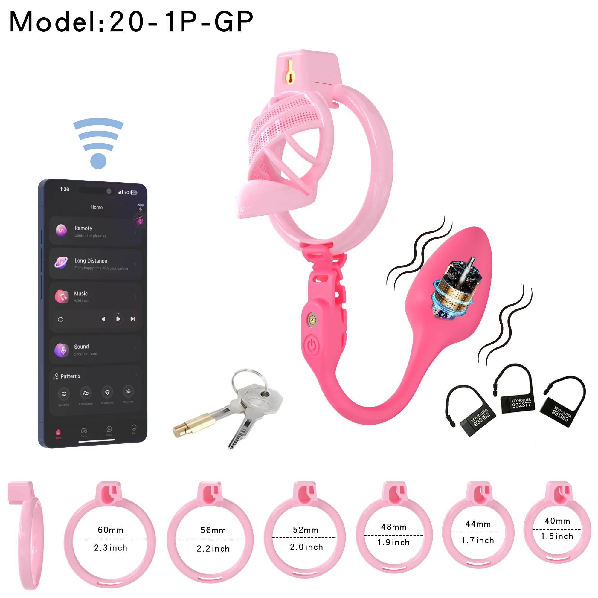 Male High Heels Chastity Cage Sissy Hollow Pseudo Penis Lock CB Lock with Vibrating Anal Plug Vestibular Stimulation Sex Toy Gay