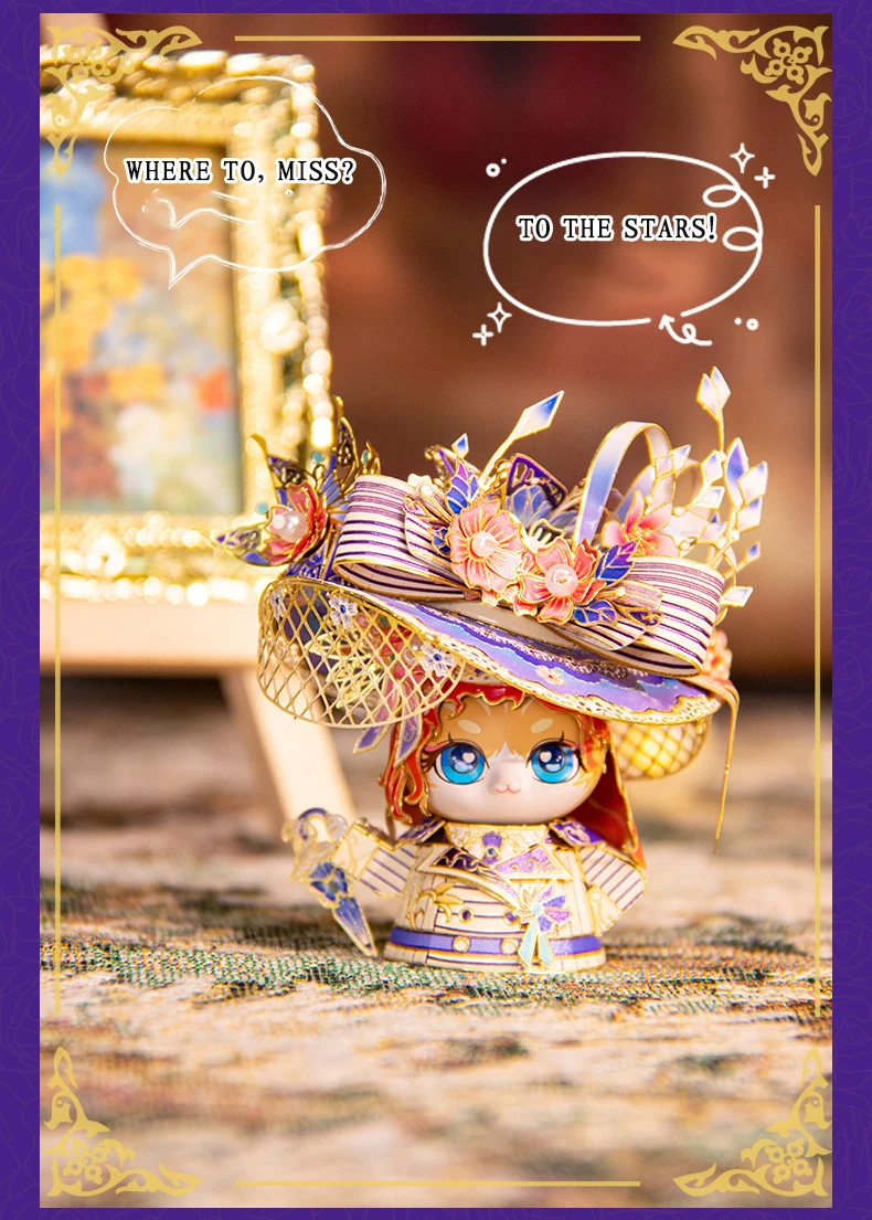 DIY 3D Princess Rose Cat Metal Puzzle,