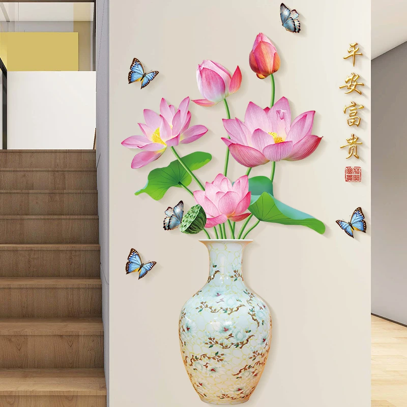 

Ваза бабочки наклейки на стену самоклеющиеся теплые наклейки на стену для спальни наклейки на стене Обои DIY украшение для гостиной