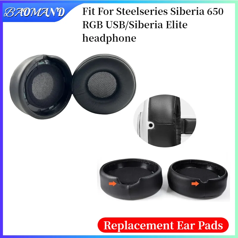Protein Leather Steelseries Siberia 650 Ear Cushions Replacement