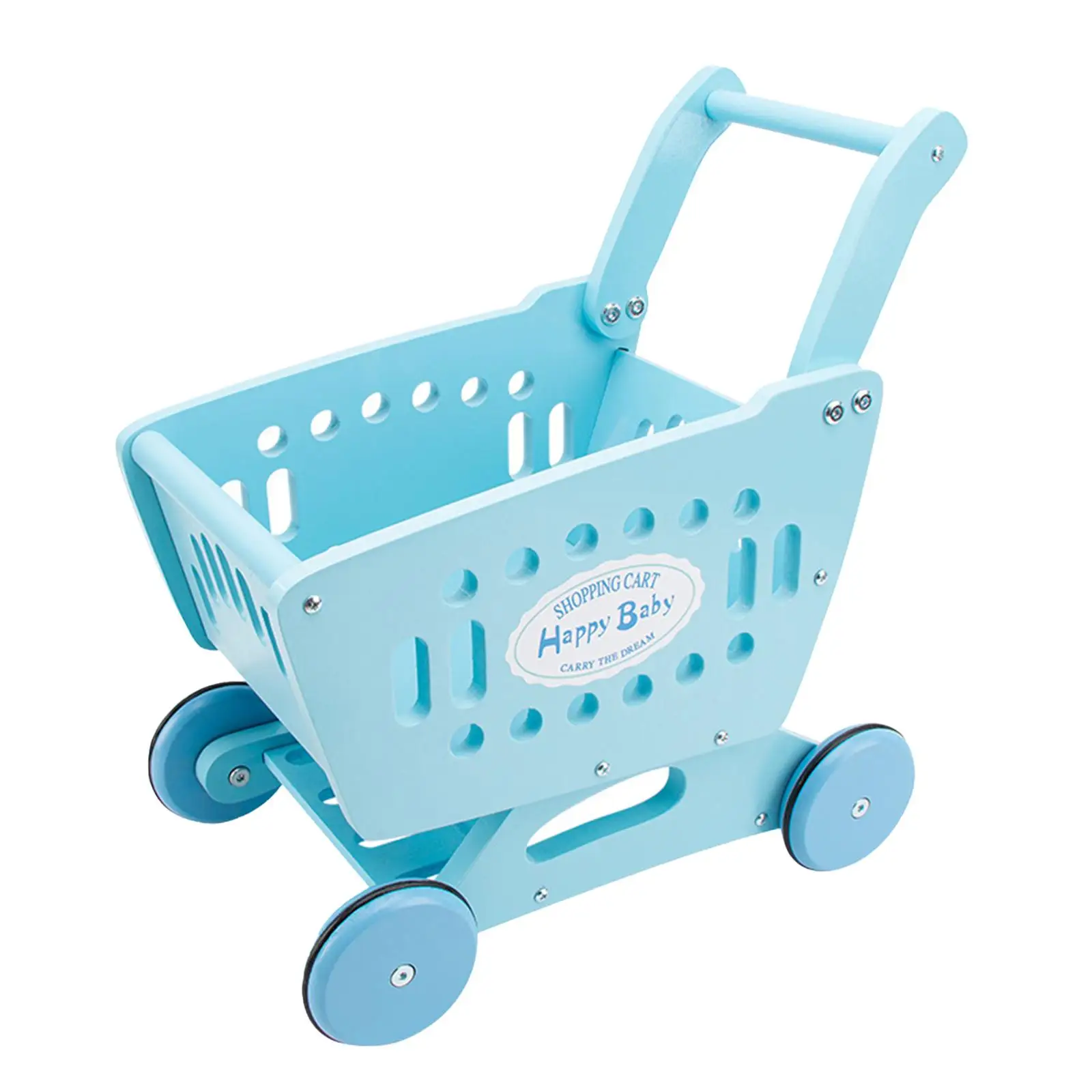 Kids Shopping Cart Trolley Pretend Grocery Cart for Toddler Preschool Baby