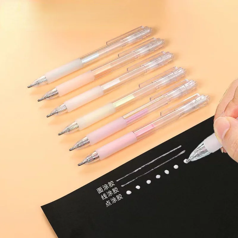 

Simple Quick Drying Glue Pen Creative Ledger Tool Students Adult Precise Smear Press Type Dots Glue Pen