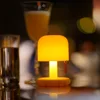 Mini Desktop Sunset Night Lamp Creative USB Rechargeable Mushroom Style Led Night Light for Coffee Bar Home Decor Bedroom 4