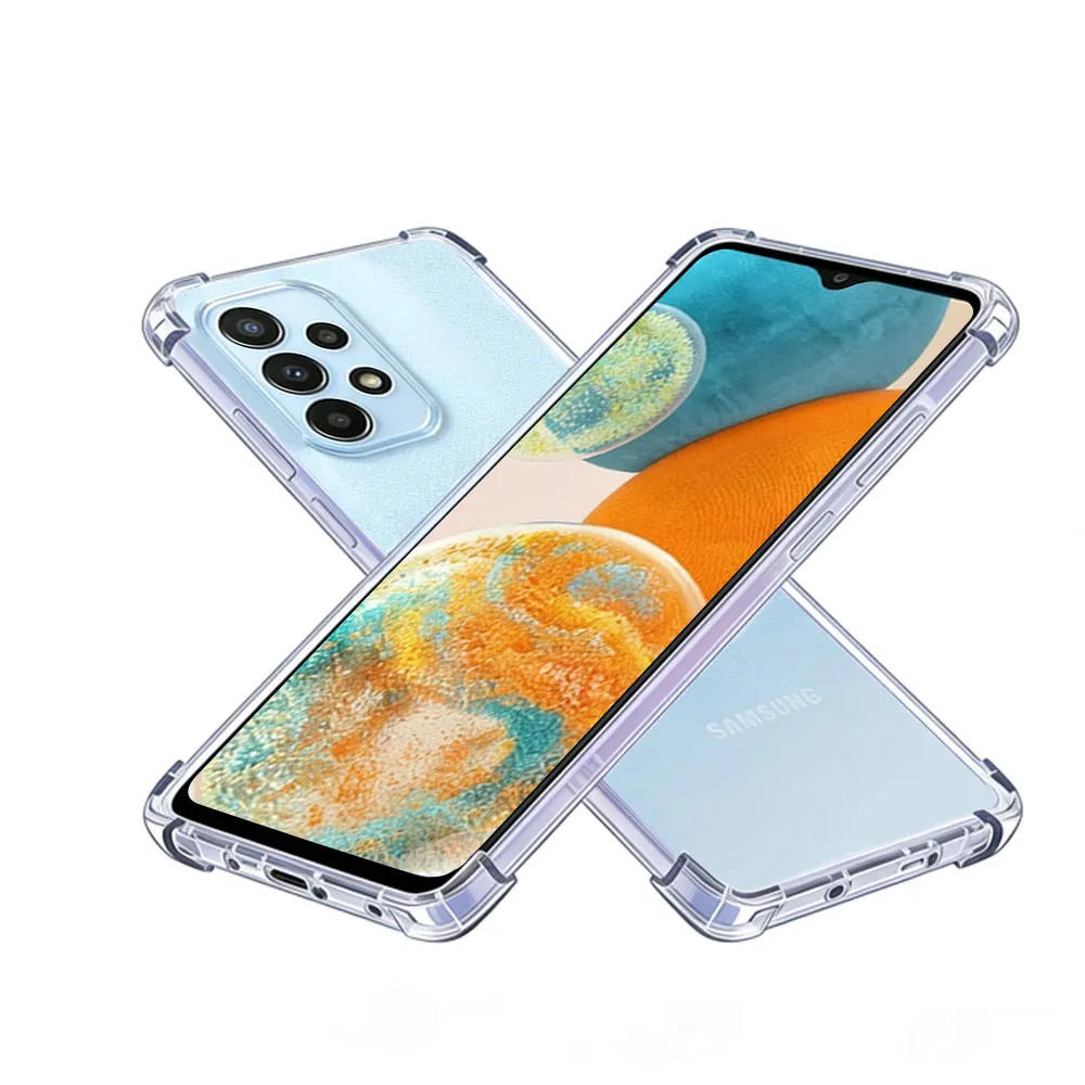Crystal Clear Transparent Slim Soft Case with Corner Protection and Precise Cutouts