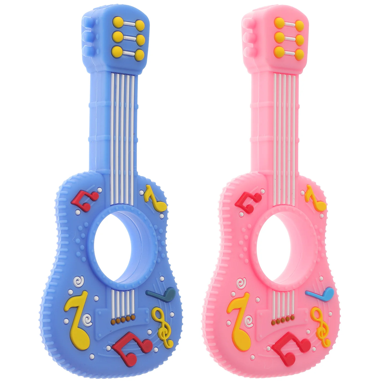 

2pcs Baby Silicone Teether Toddler Teething Toys Soothing Teether Infant Molar Toy