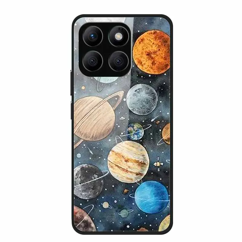 Enhanced Tempered Glass Protective Phone Case with Soft Bumper Design