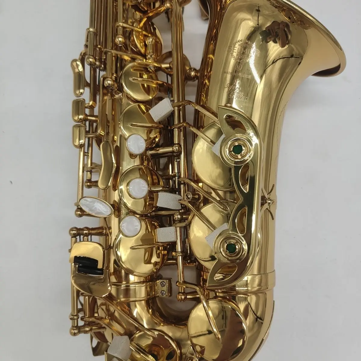 France 802 professional alto saxophone one-to-one structure model brass gold-plated shell button alto saxophone instrument