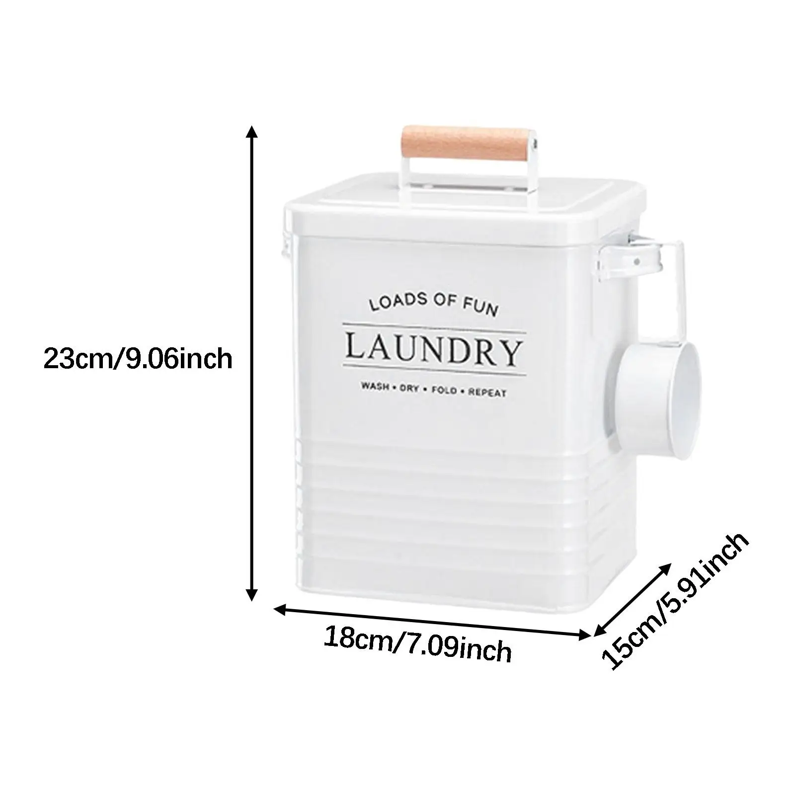 Laundry Powder Storage Farmhouse Decor Multifunctional Grain Rice Pet Food Organizer Aesthetic Portable Storage Bin