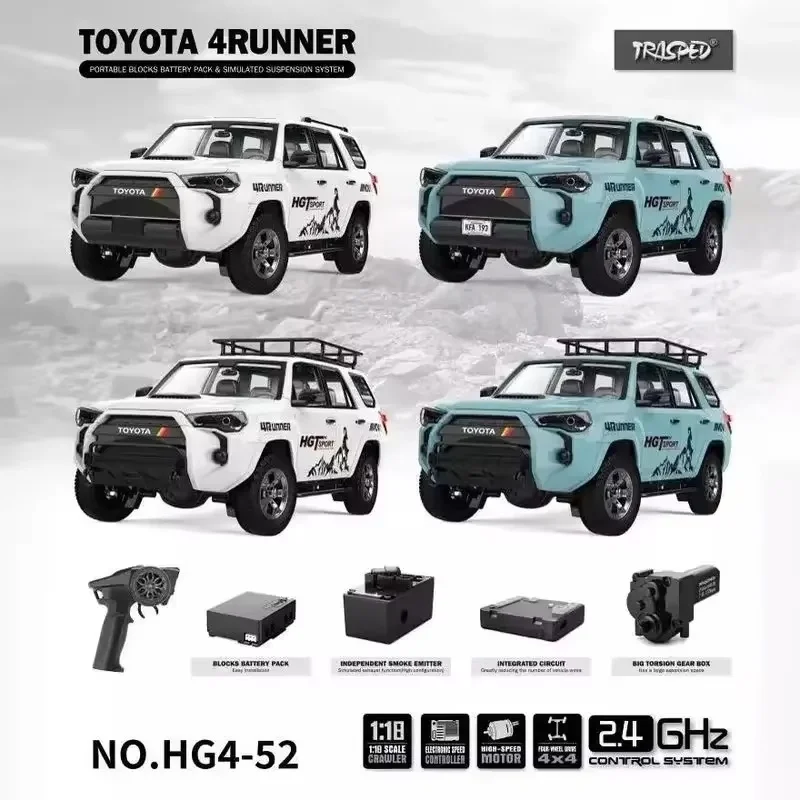 1/18henglong 4runner High Simulation Electric Model 2.4g Remote Control Four-Wheel Drive Light And Sound Effects Adult Kid Gift 6