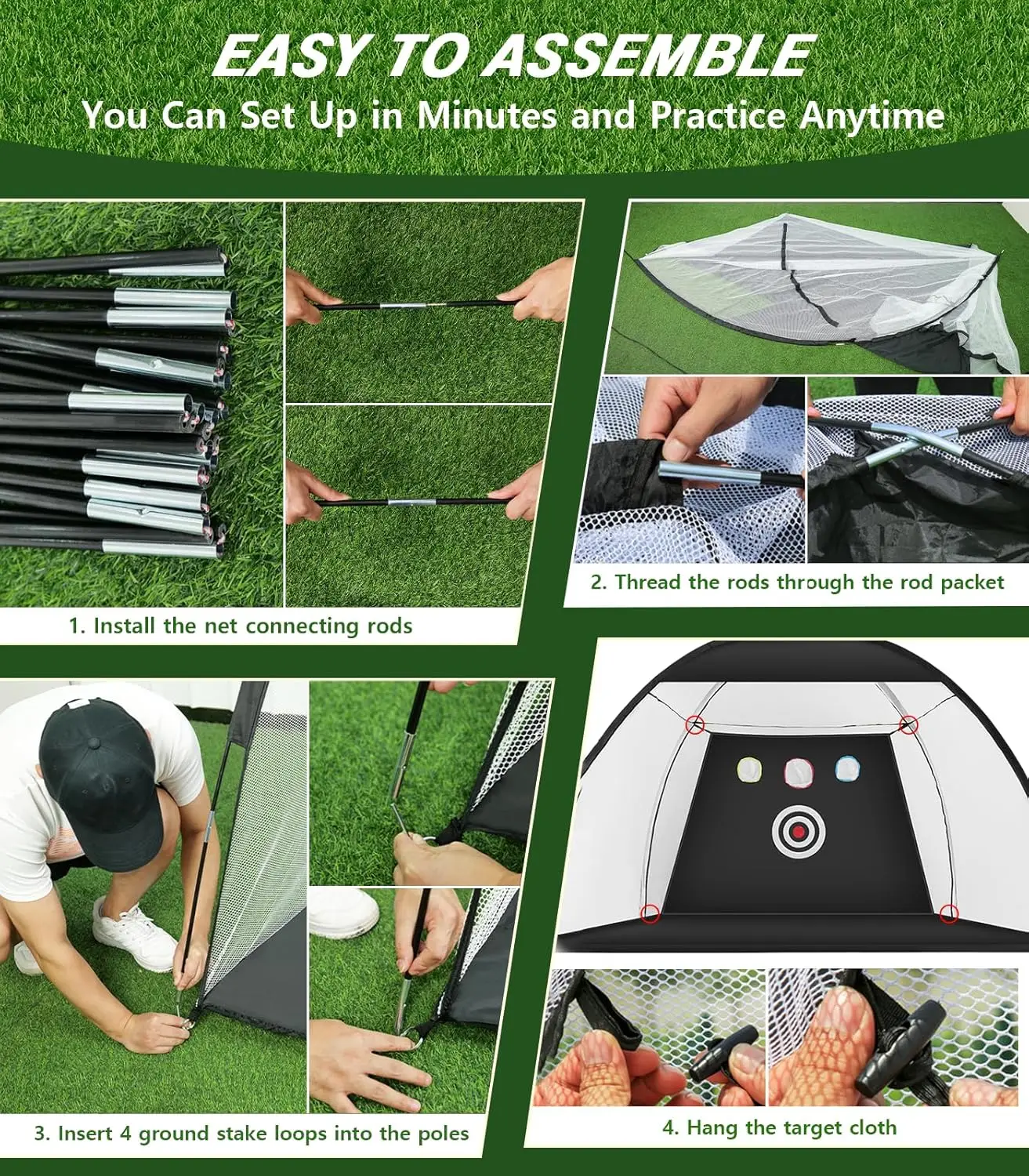 10x7ft Golf Practice Net 6