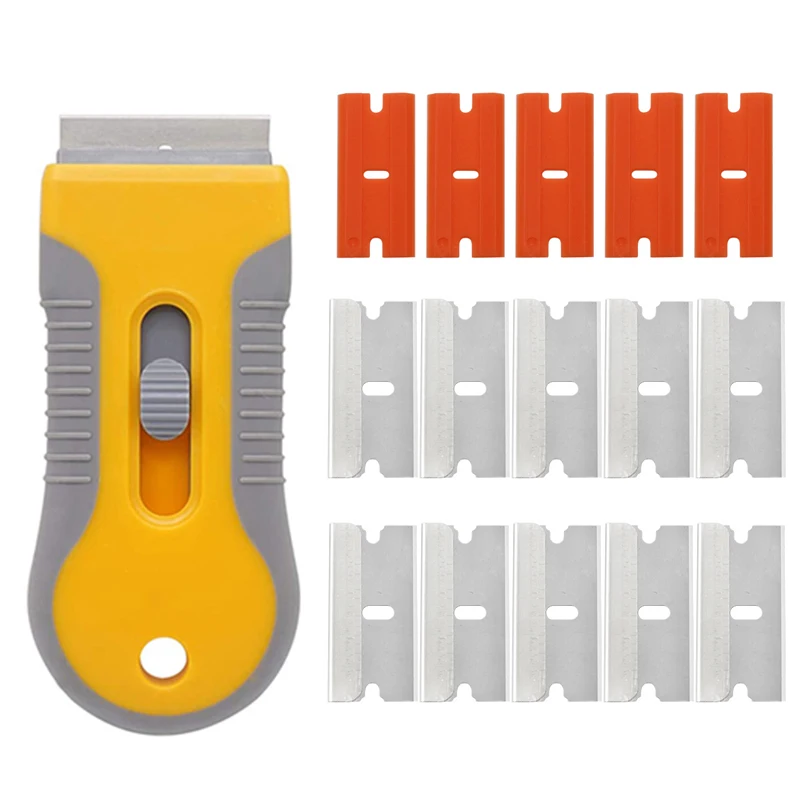

Multifunctional Shovel Blade Car Window Glass Glue Sticker Label Decal Remover Mini Glue Removal Scraper Hand Cleaning Tools