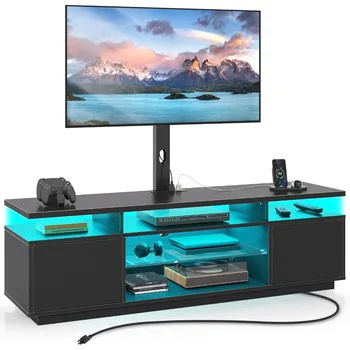 TV Stand with Mount and Power Outlet 1