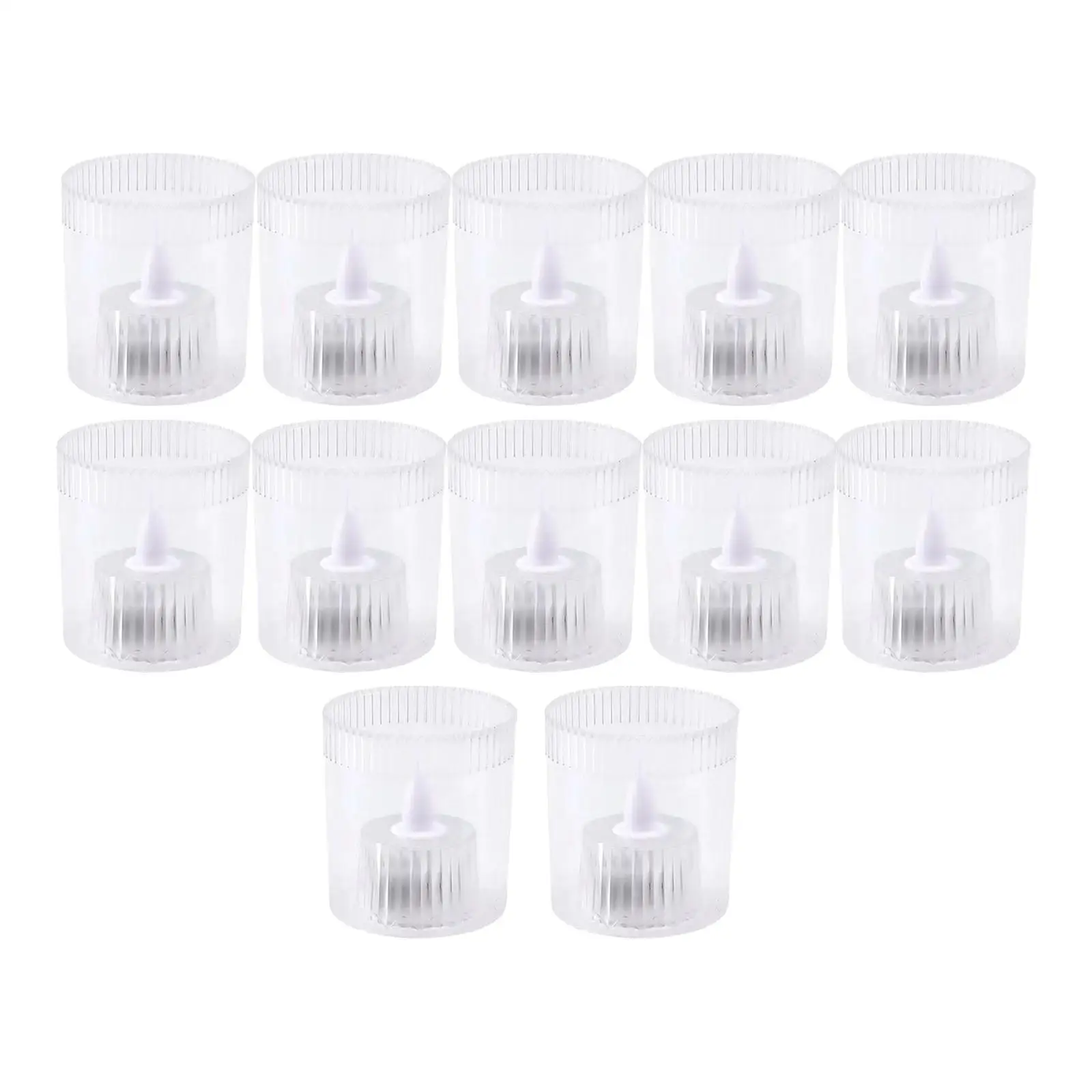 12x Flameless Candles Decorative Birthday Night Lights for Valentine`s Day
