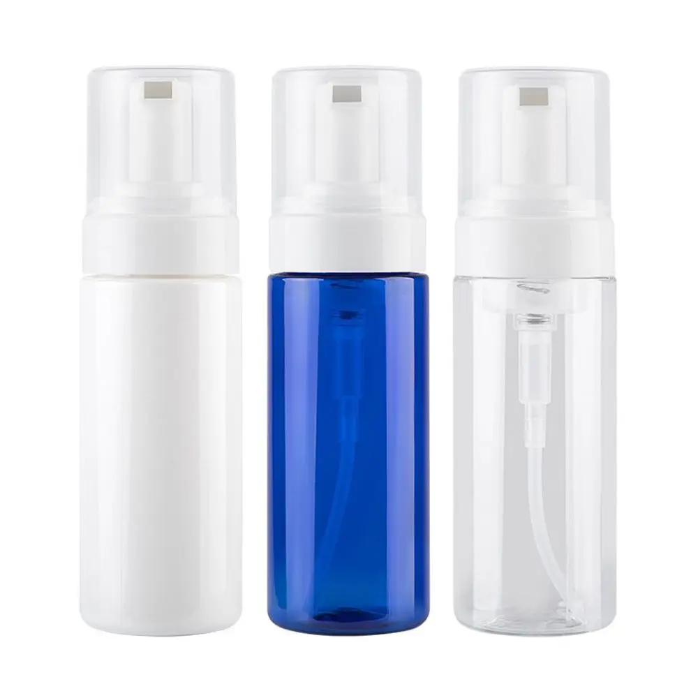 Clear Foaming Bottle Soap Dispenser Shampoo Shower Gel Liquid Hand Sanitizer Pump Container