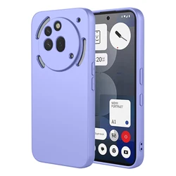 Flexible Liquid Silicone Protective Case - Premium TPU Cover for Nothing Phone 3a (PURPLE)