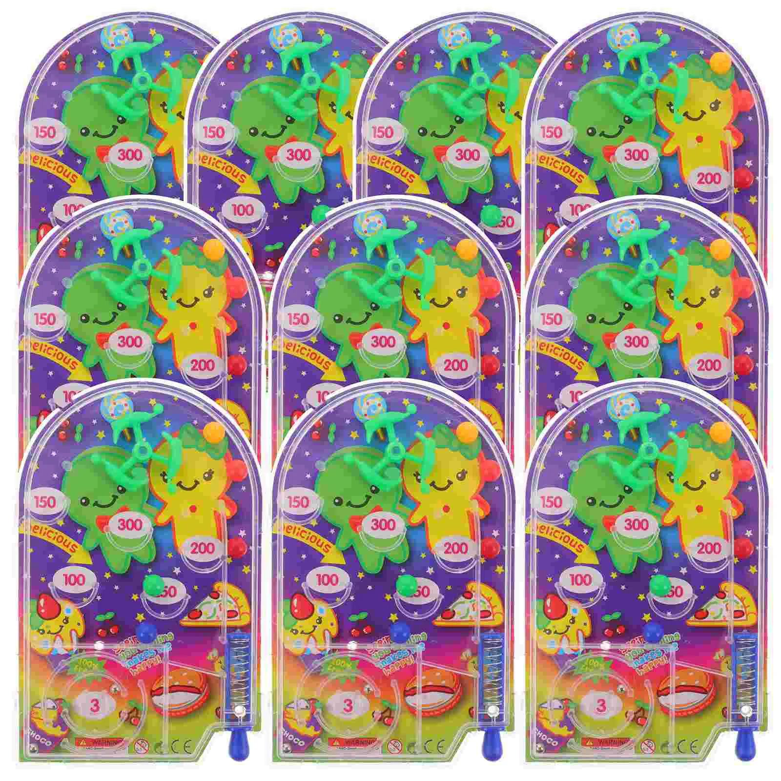 10 Pcs Pinball Machine Pachinko Child Children’s Toys Desktop Kids 10X68X05CM Plastic Table Game 3