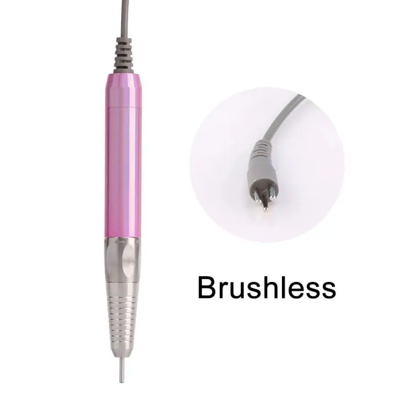 Brushless Nail Drill Replacement Handpiece 35KRPM Low Vibration Manicure Pen Metal Alloy Silent Polish Drill for Pedicure Salon 5