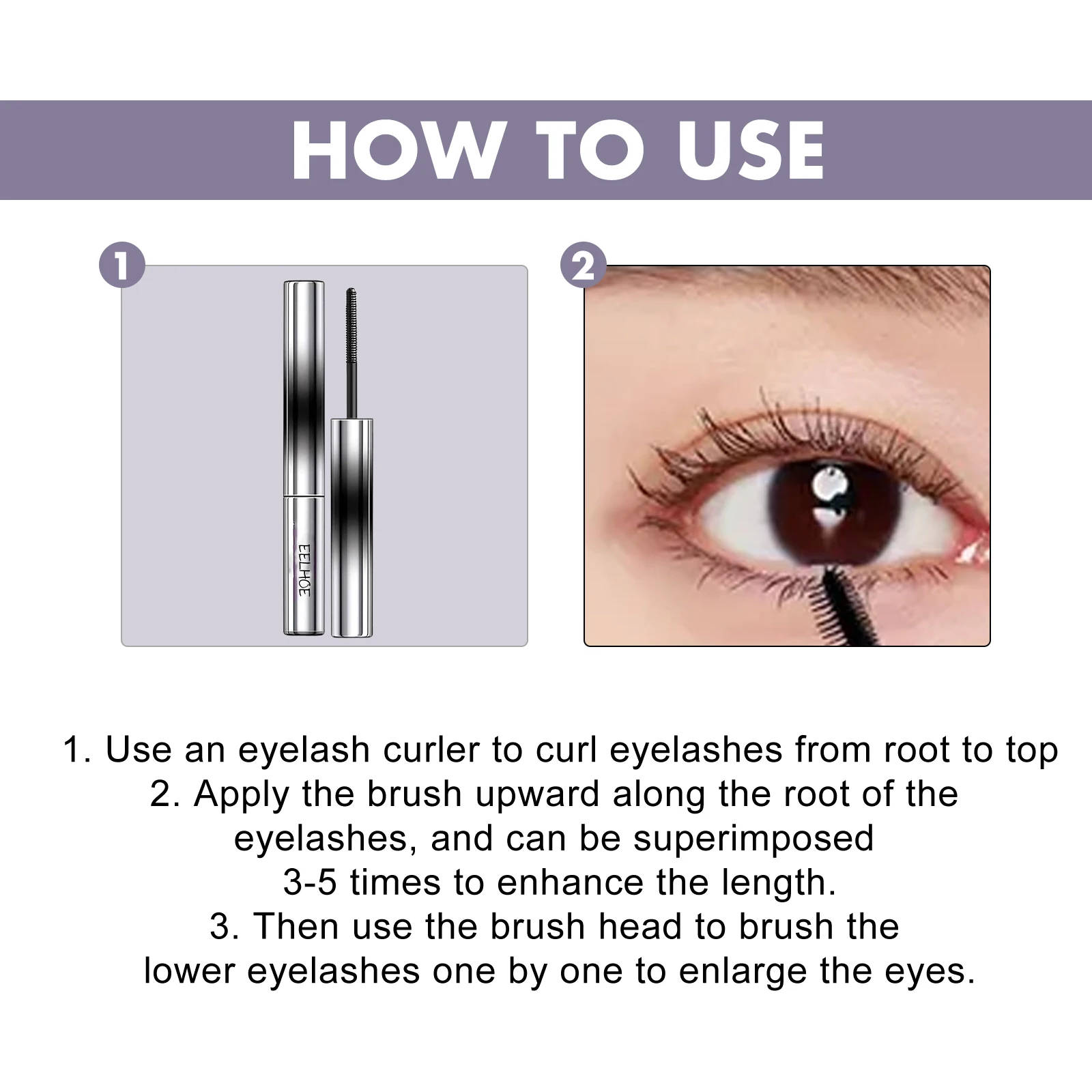 Stereoscopic Volumizing Lengthening Eye Lash Mascara Set