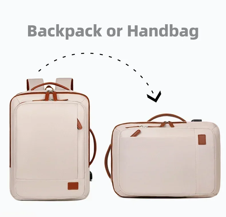 Women Business Backpack Waterproof Laptop Computer Pack Weekender Commuter Bag With USB Port College Student Bags Travel Daypack