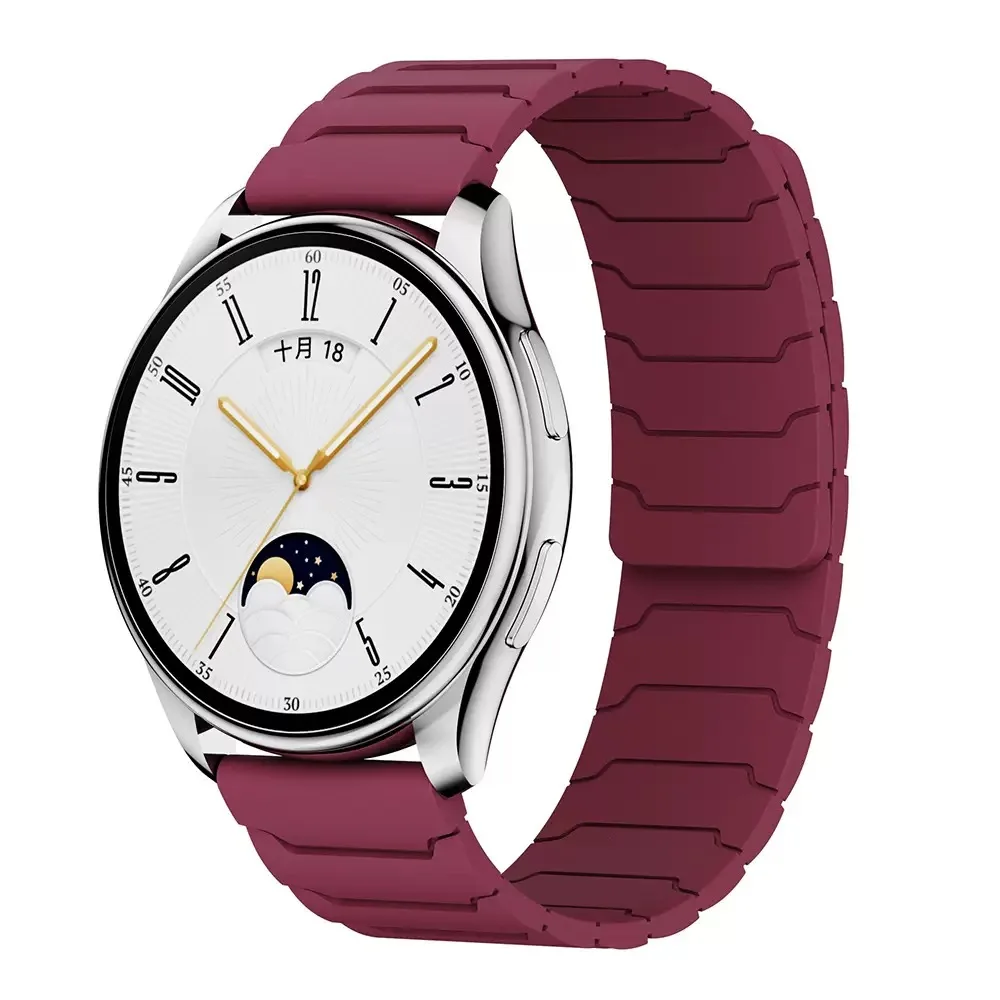 Enhanced Sport Magnetic Loop Band - Premium Silicone Strap, Adjustable Fit Bracelet, Multiple Sizes Available